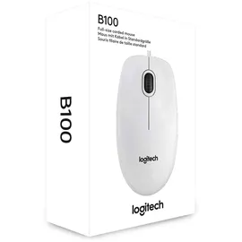 Logitech B100 Optical Mouse weiß