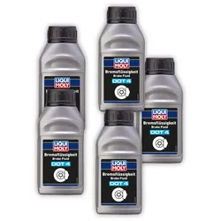 5x 250ml LIQUI MOLY 21155 Bremsflüssigkeit DOT 4 Bremse Flüssigkeit Brake Fluid
