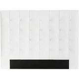 miliboo Bettkopfteil gepolstert weißes 160 cm Halciona