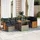 vidaXL Garten-Sofagarnitur 8-tlg. grau