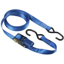 Master Lock Spanngurt mit Ratsche und S-Haken 5 m x 25 mm Blau