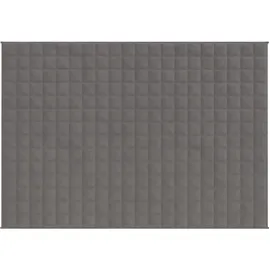 vidaXL Gewichtsdecke Grau 152x203 cm 11 kg Stoff