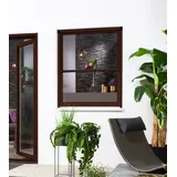 Hecht Rollobausatz Fenster SMART, 130x160 cm, Dunkelbraun