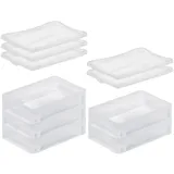 Proregal Eurobehälter BasicLine 7 x 20 x 30 cm 5-tlg. transparent