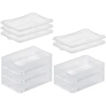 Proregal Eurobehälter BasicLine 7 x 20 x 30 cm 5-tlg. transparent