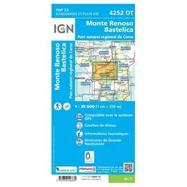 IGN Frankreich 4252OT Monte Renoso Bastelica Parc National de Corse (TOP 25)