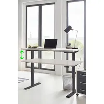 MID.YOU Schreibtisch Office Edition Anthrazit / Weiß