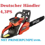 Benzin Motorsäge / Kettensäge 4,3 PS Hochverdichtet  -  Spritsparend Qualität !