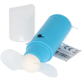 AccuCell Mini-Ventilator mit Deckel, Handventilator, farblich sortiert, inklusive 2x Micro AAA Batterien