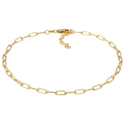 Elli Glieder Oval Basic Chain Optik 925 Silber Fußketten   Damen 