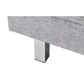 Sofa.de Schlafcouch Webstoff 2-Sitzer Grau
