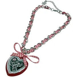 Allgäu Rebell Halskette Dirndl " Resi " in rot | Gr.: onesize,