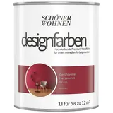SCHÖNER WOHNEN-Farbe Wandfarbe Designfarbe  (Gefühlvolles Herzensrot, Matt, 1 l, Konservierungsmittelfrei)