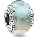 Pandora Mehrfarbiges Murano-Glas & Geschwungene Feder Charm Regenbogenfarben mit Federn