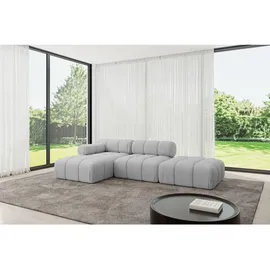 altdecor Ecksofa modulares Sofa Lizur-L1 - 285x160x70 cm Hellgrau Bouclé