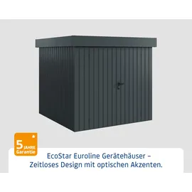 Hörmann EcoStar Gerätehaus 2,14 x 2,14 m Anthrazit