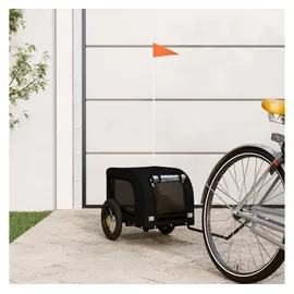 vidaXL Fahrradhundeanhänger schwarz