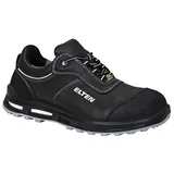 ELTEN REACTION XXT Low ESD S3 Herren, Leder, Kunststoffkappe (leichter als Stahlkappe), leicht, robust, Schwarz/Grau, Größe: 46