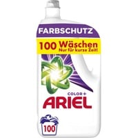 Ariel Flüssigwaschmittel, 100 Waschladungen, Farbschutz, Ausgezeichnete Fleckentfernung Beim 1. Waschen Selbst In Kälteren Temperaturen, Schützt Farben