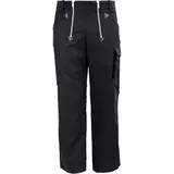 JOB-Kleidung Job Zunftsommerhose COOL schwarz aus Canvas mit Kniepolstertaschen Größe: 50