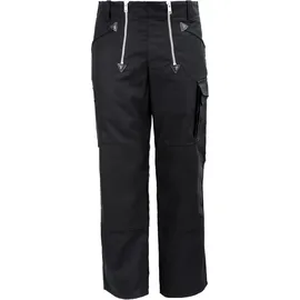 JOB-Kleidung Job Zunftsommerhose COOL schwarz aus Canvas mit Kniepolstertaschen Größe: 50