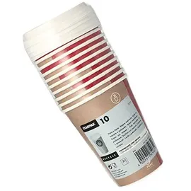 Papstar Trinkbecher Coffee To Go 0,3 l 10 St. Mehrfarbig