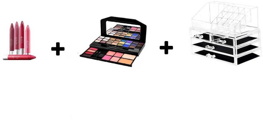 Stella Maris Lippenpflege-Set Kosmetik Box mit Make-up Set