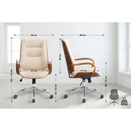 CLP Yankton Kunstleder Walnuss/Creme