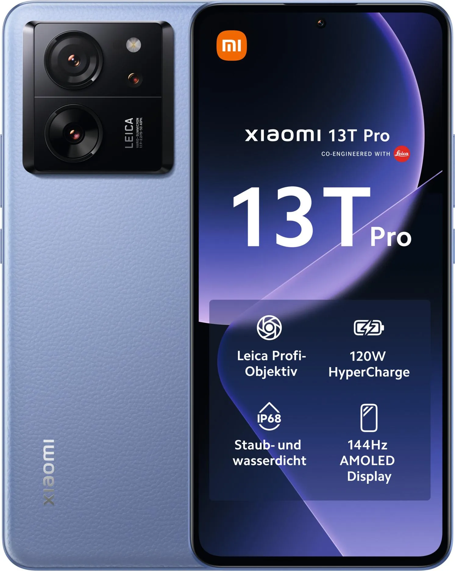 Xiaomi 13T Pro (512 GB, Alpine blue, 6.67", Dual SIM, 50 Mpx, 5G), Smartphone, Blau