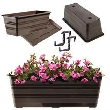 Kadax Blumenkasten 40 x 17 x 14 cm Braun