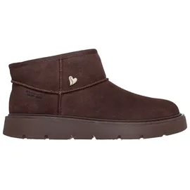 SKECHERS Keepsakes Cozy Cozy Mini Slip-InTurnschuhe, Chocolate Suede Wool, 40 EU