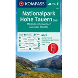 Kompass-Karten KOMPASS Wanderkarte 49 Nationalpark Hohe Tauern Süd, Mallnitz, Obervellach, Maltatal, Mölltal 1:50.000
