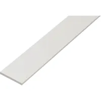 GAH Alberts Flachstange KST,weiß,30x3/2m
