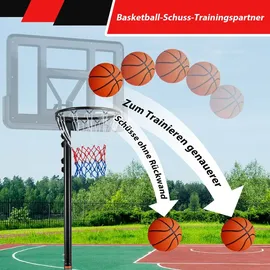 Costway Basketballkorb 260-305 cm Schwarz