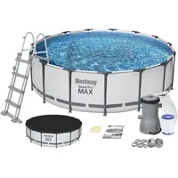 BESTWAY Rahmenpool 457x122 cm 9-in-1-Set Bestway 56438