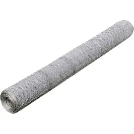 vidaXL Maschendraht Verzinkter Stahl 25x0,5 m Silbern