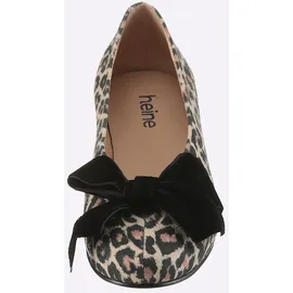 Heine Ballerina in beige-schwarz | Gr.: 43