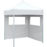 vidaXL Profi-Partyzelt 2 x 2 m inkl. 2 Seitenteile Weiß