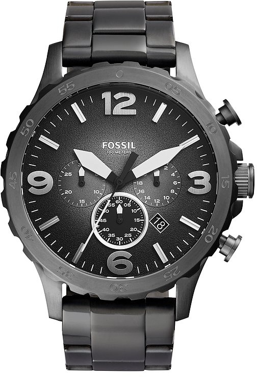 Preisvergleich Produktbild Fossil Chronograph Nate JR1437 - grau