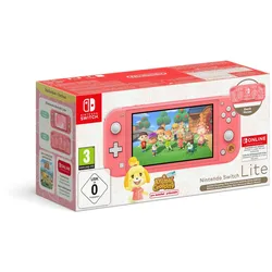 Nintendo Switch Lite Animal Crossing: New Horizons Melinda-Edition + Nintendo Switch Online 12-monatige Einzelmitgliedschaft