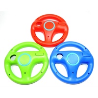 3x Nintendo Wii Lenkrad Blau, Rot, Grün Mario Kart Controller Zubehör Wheel