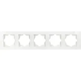 Günsan Dimmer Moderna 5-fach Rahmen Weiß