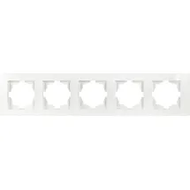 Günsan Dimmer Moderna 5-fach Rahmen Weiß