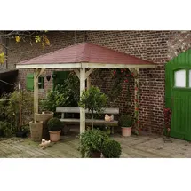Weka Paradies 1 2,18 x 2,18 m kdi inkl. Schindeln