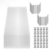FIVMEN Hohlkammerplatte 14x Polycarbonat Doppelstegplatten 4 mm Transparent 10,25 m2, (14-St)