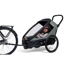 Hamax Kinderanhänger Cocoon grün/schwarz 2023