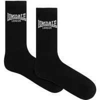 Lonsdale Unisex Sportsocken 6er-Pack GILBERT, Black/White, 43-46