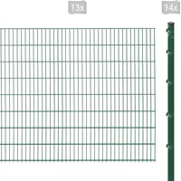 Arvotec Doppelstabmattenzaun ARVOTEC "ESSENTIAL 163 zum Einbetonieren", grün (dunkelgrün), H:163cm, Stahl, Kunststoff, Zaunelemente, Zaunhöhe 163 cm, Zaunlänge 2 - 60 m