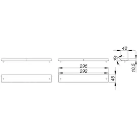Dallmer Abdeckung CeraWall Individual Duo 535191, 535191