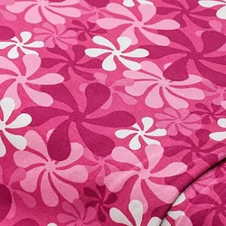 Baumwoll-Jersey „Blumen“ mit Elasthan, pink-color